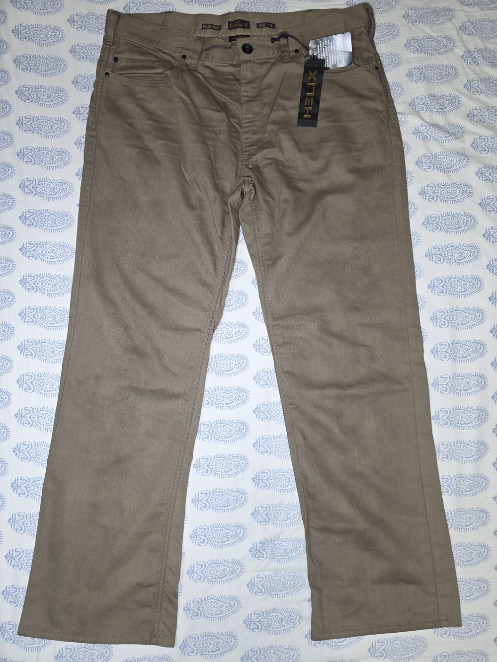 Helix Men's Chinos in Khaki Brown